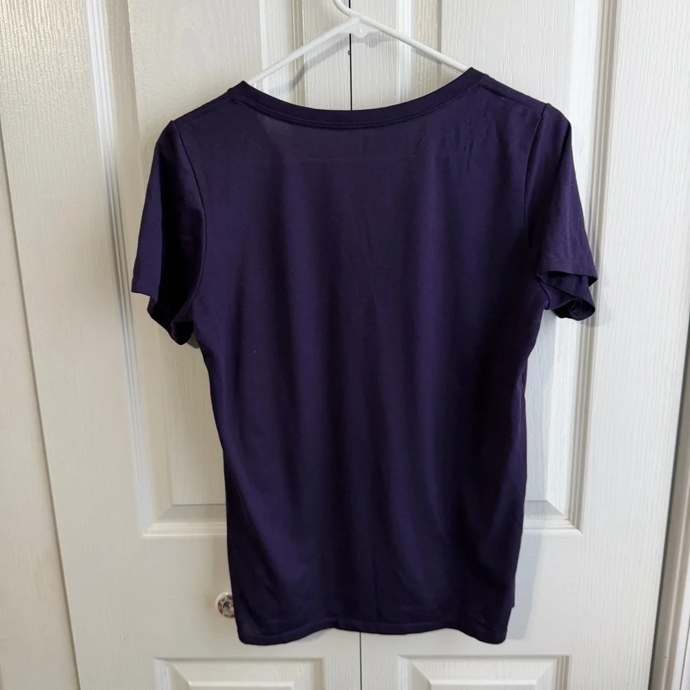 Nike Dri fit purple‎ short sleeve logo size large
